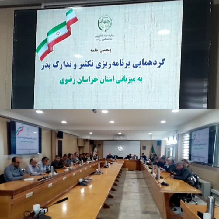برگزاری گردهمایی منطقه ای برنامه ریزی تکثیر و تدارک بذر (شمال شرق کشور) 